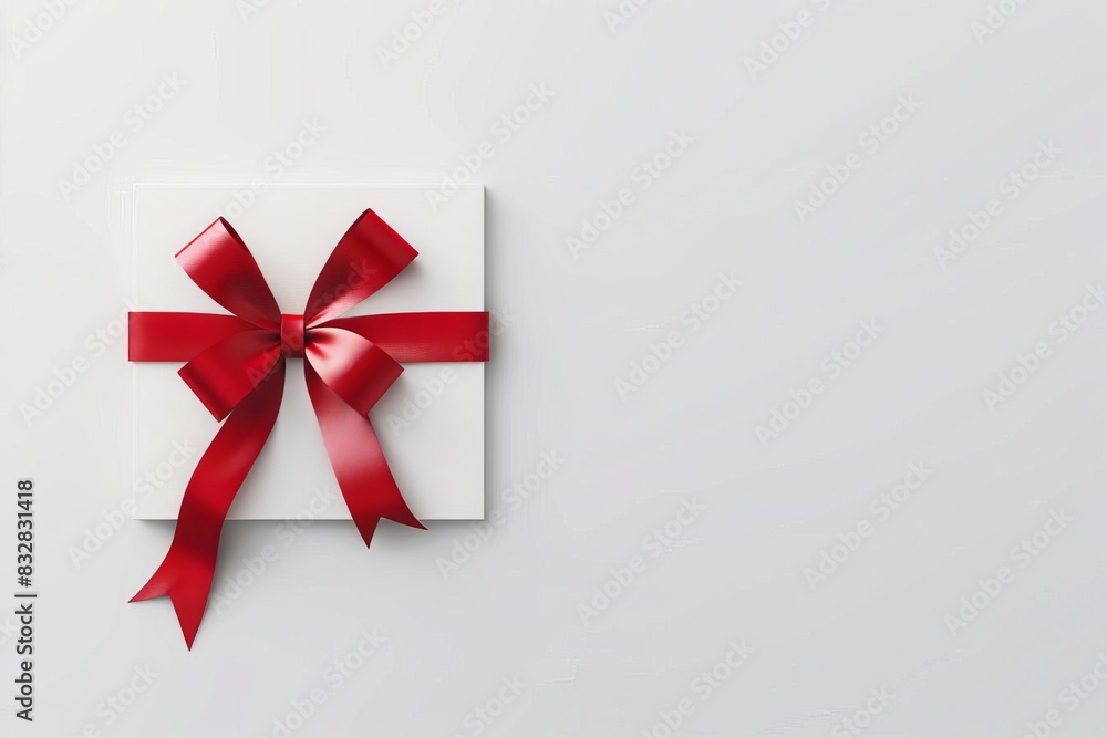 elegant gift card mockup on crisp white isolated background versatile design element 3d rendering