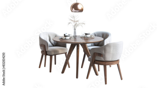 Dinning furniture set chair table room  photo