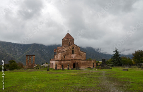 Odzun Monastery - a majestic monument of the 6th century, located in the north of Armenia, in the center of the village of Odzun, Lori Province