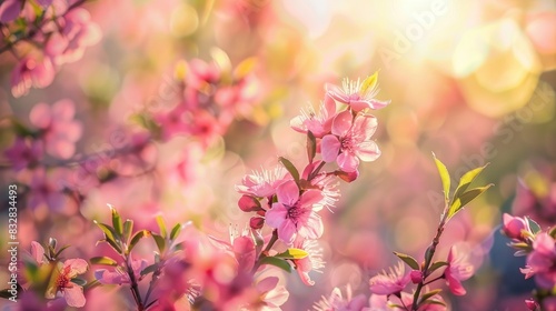 Floral blossoms in the spring season