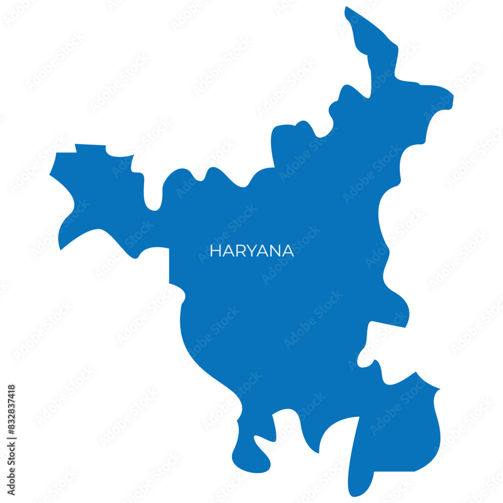 Indian states map vector illustration silhouette boundary Indian states map vector illustration silhouette boundary
