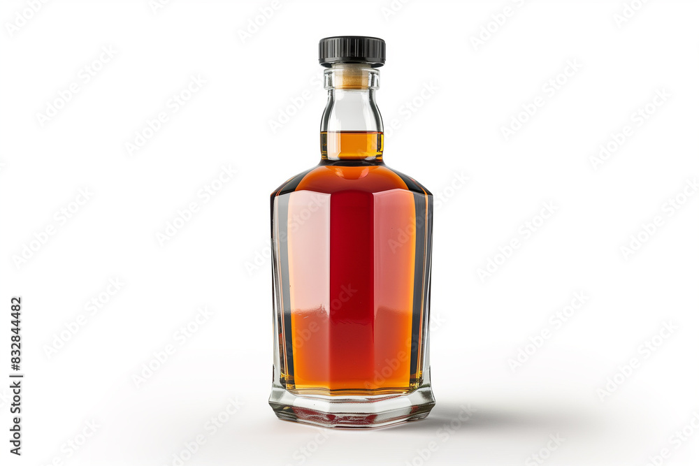 Bottle of Alcohol on White Background Bottle of Alcohol on White Background