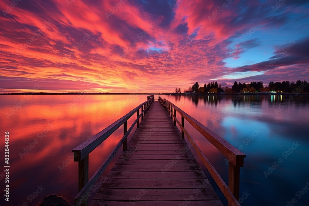 Fototapeta premium Sunsets and sunrises - Generative AI