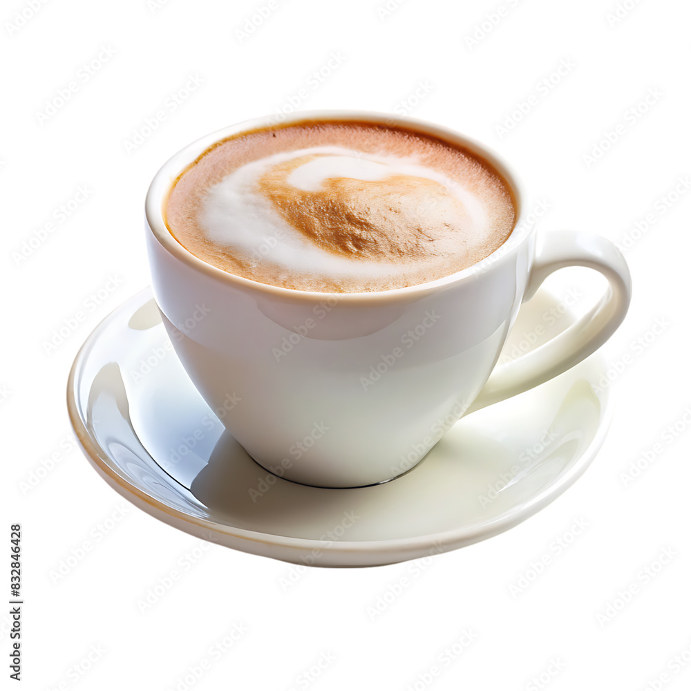 hot cappuccino coffee isolated hot cappuccino coffee isolated