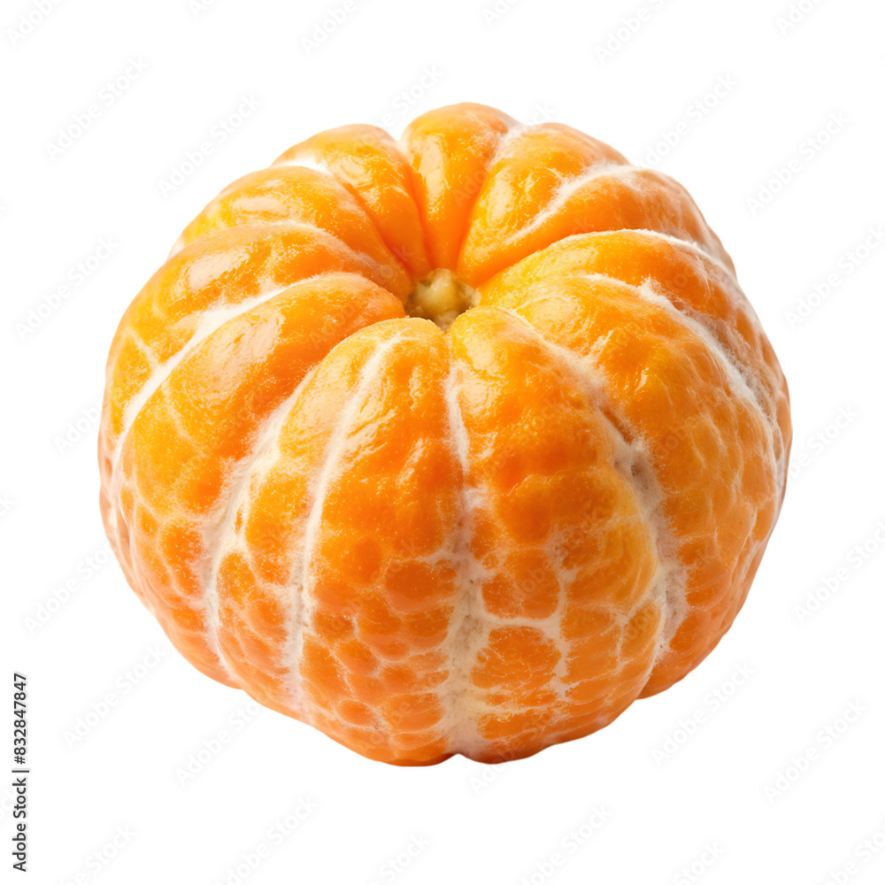 peeled tangerine on transparent background with editable mask layer peeled tangerine on transparent background with editable mask layer