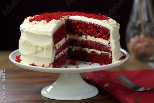 Red velvet cake generative AI