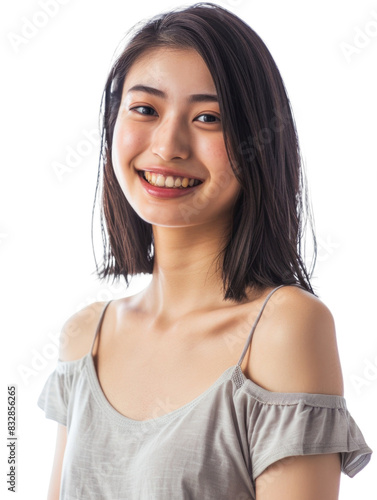 Young and beautiful asian hong kong chinese japanese korean girl transparent background © PNG Lab