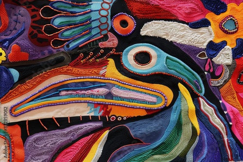 Panama Mola Tapestry