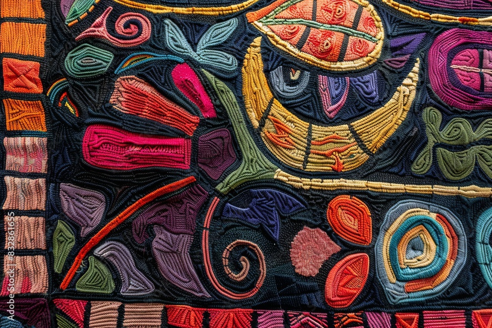 Panama Mola Tapestry Panama Mola Tapestry