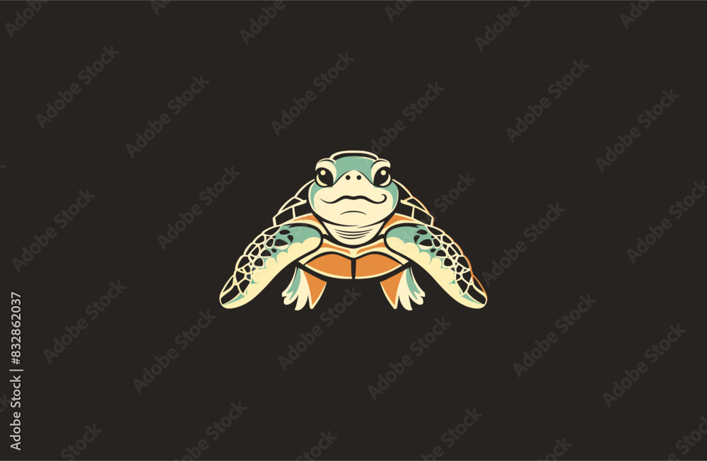Turtle logo design template vector illustration Turtle logo design template vector illustration