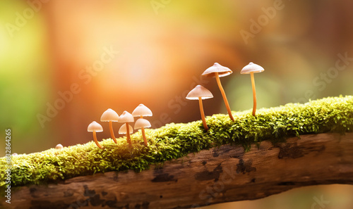 Little Mushrooms are so Delicious  in the Wild Nature