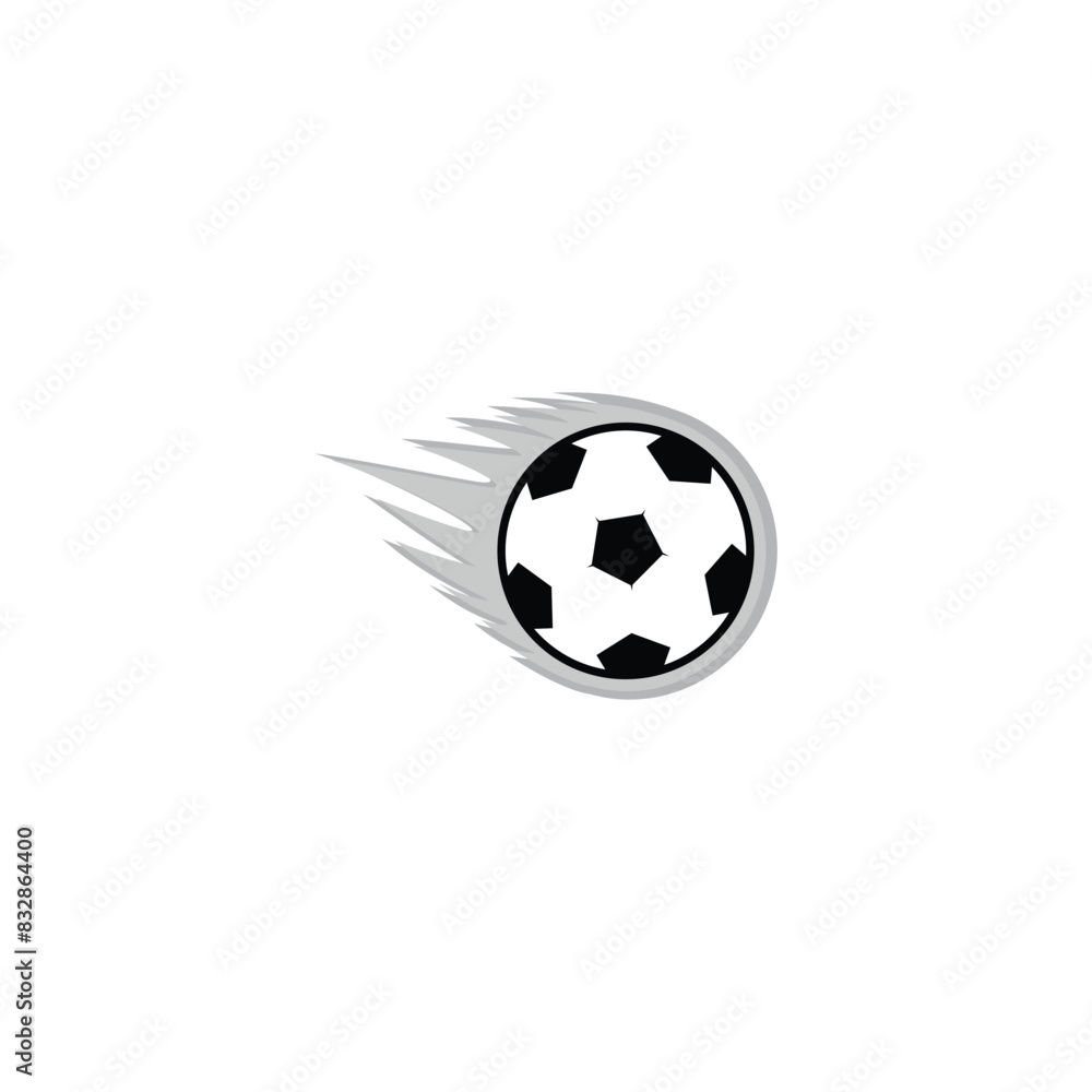 Obraz premium simple soccer kick symbol logo vector