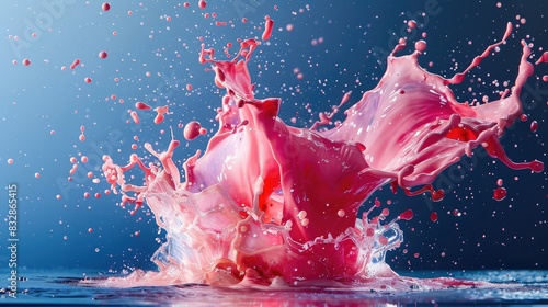 high speed captures paint splatters that freeze in motion photo