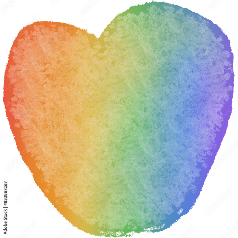 Pride month rainbow element heart Pride month rainbow element heart