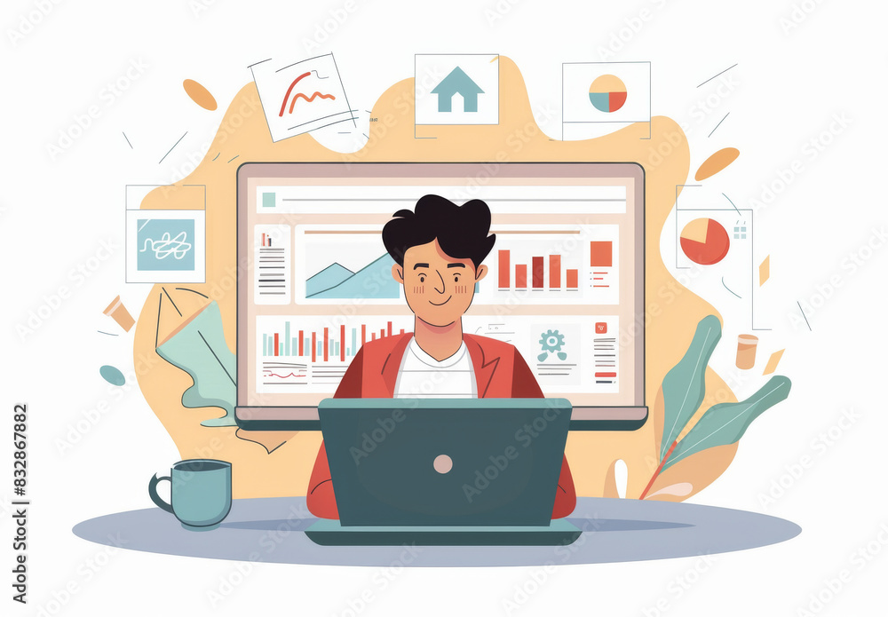 Digital marketing concept