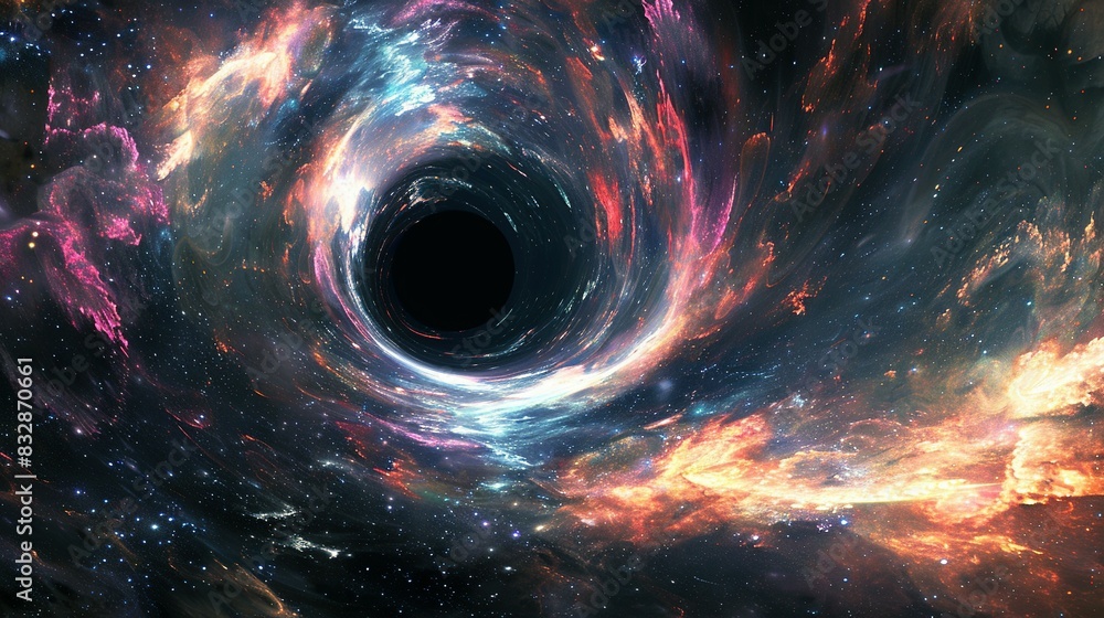 Abstract Universe: Black Hole, Nebula, and Starry Cloud Fields Abstract Universe: Black Hole, Nebula, and Starry Cloud Fields