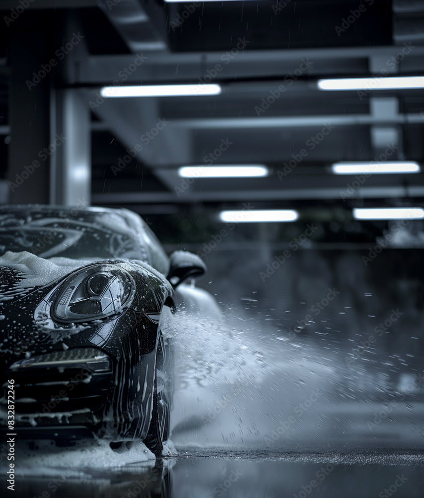 Stunning Suds Up Car Wash Moment in 4K Stunning Suds Up Car Wash Moment in 4K