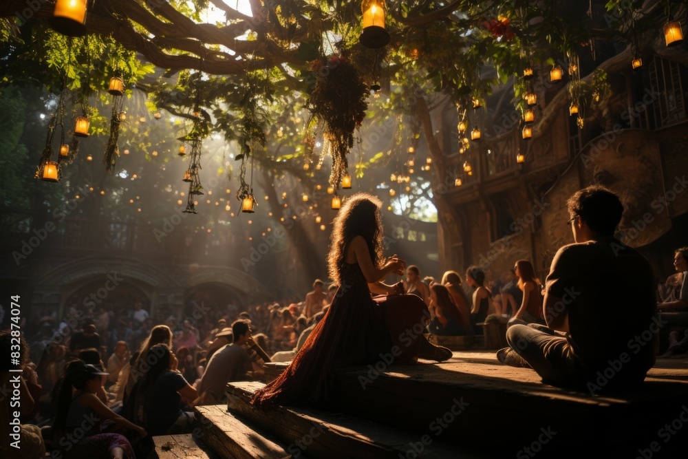Fototapeta premium Outdoor concerts - Generative AI