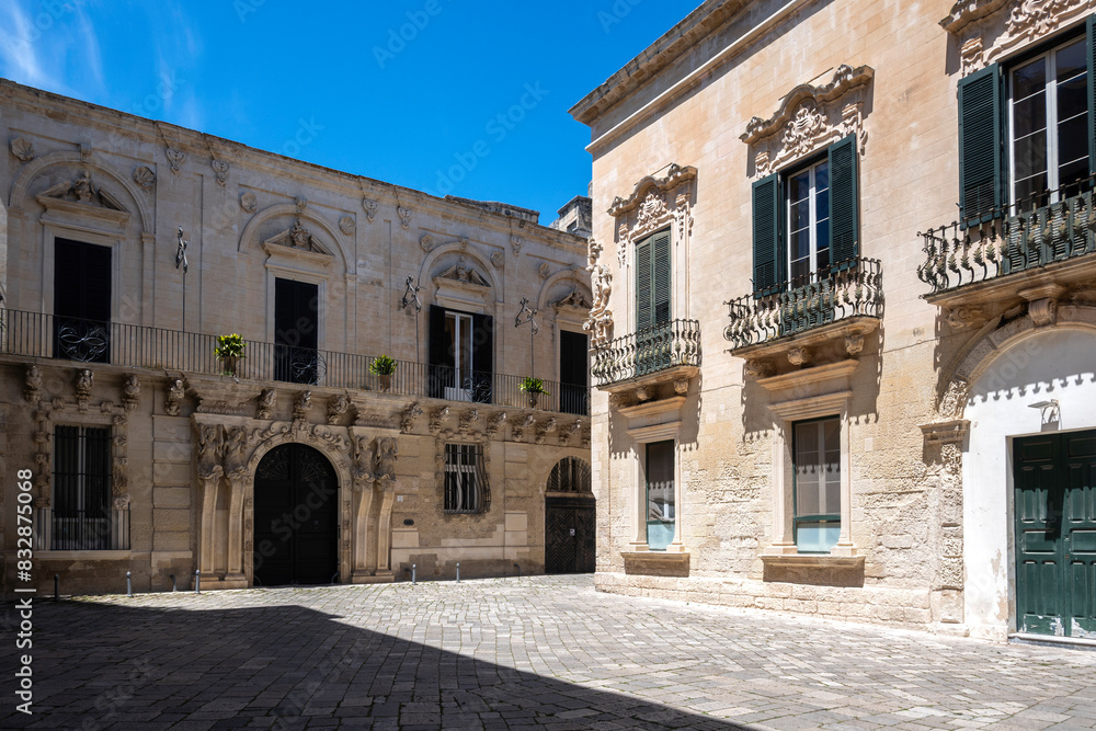 The Old town of Lecce, Apulia Region, Italy