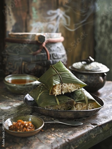 Traditional Zongzi for Dragon Boat Festival Celebration