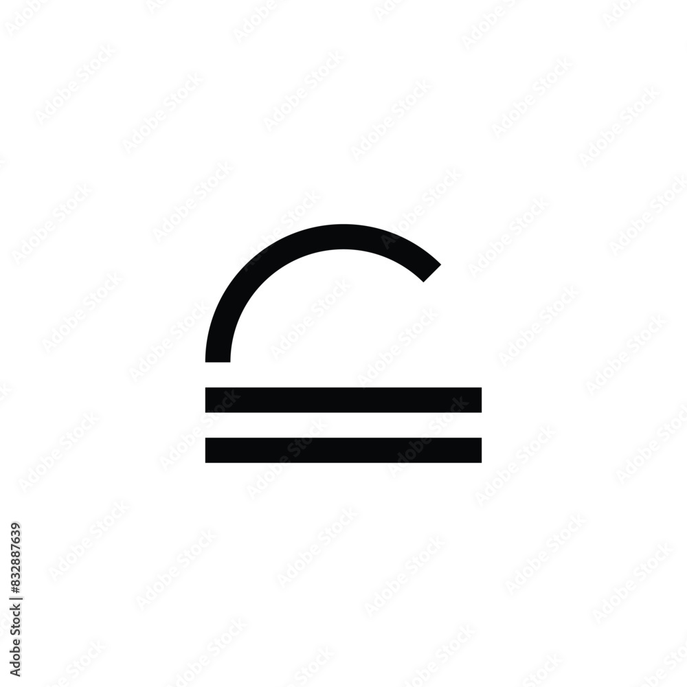 Letter E padlock geometric symbol simple logo vector Letter E padlock geometric symbol simple logo vector