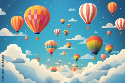 Hot air balloons - Generative AI