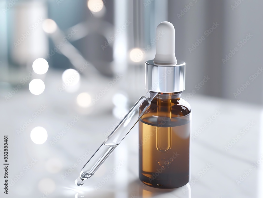Naklejka premium A highend facial serum with a dropper
