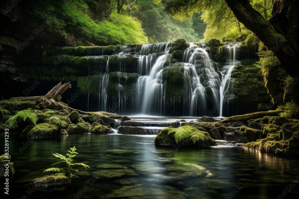 Fototapeta premium Waterfalls - Generative AI