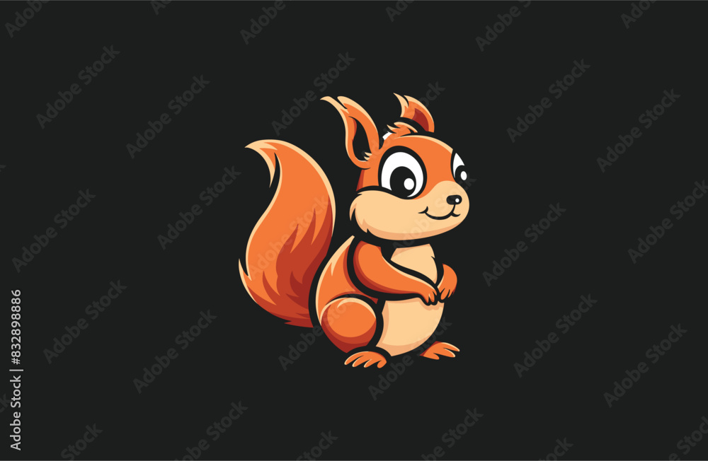 Squirrel logo design template vector illustration Squirrel logo design template vector illustration