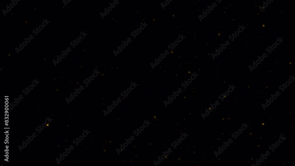 Horizontal Golden Dust particles on black background, 3D effect. Abstract realistic dust particles , flare sparkles 4k Horizontal Golden Dust particles on black background, 3D effect. Abstract realistic dust particles , flare sparkles 4k