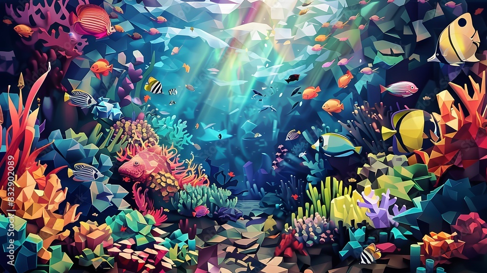 Rainbow Low Poly Vector Background. Rainbow Low Poly Vector Background.