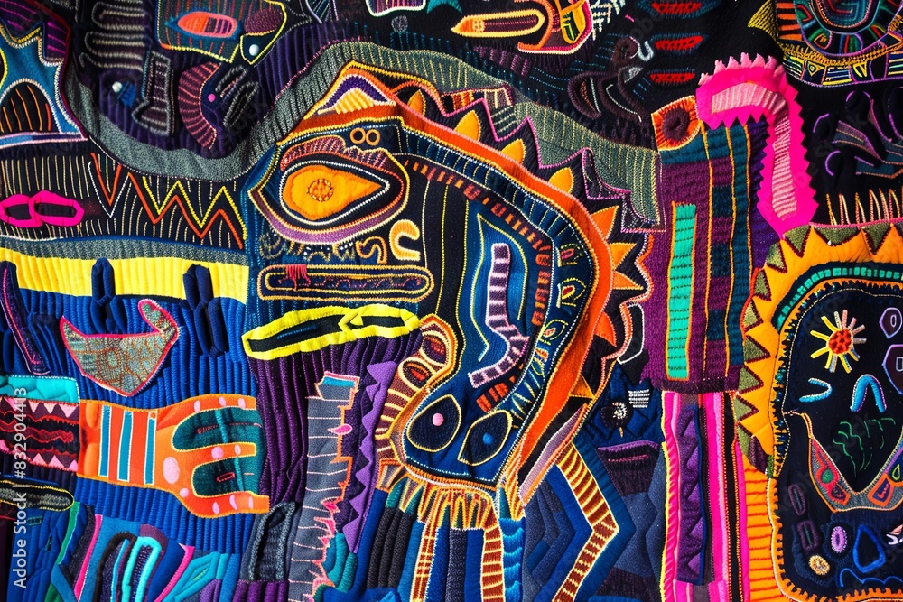 Panama Mola Tapestry Panama Mola Tapestry