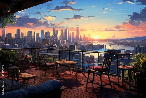 Rooftop views - Generative AI © Sidewaypics
