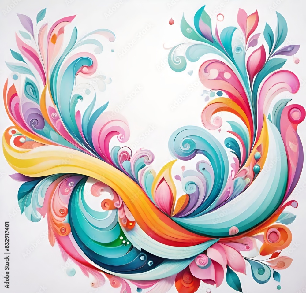 abstract floral background, pattern, illustration, swirl, art, decoration, color, rainbow, card, element, wave, leaf, love, curl, nature abstract floral background, pattern, illustration, swirl, art, decoration, color, rainbow, card, element, wave, leaf, love, curl, nature