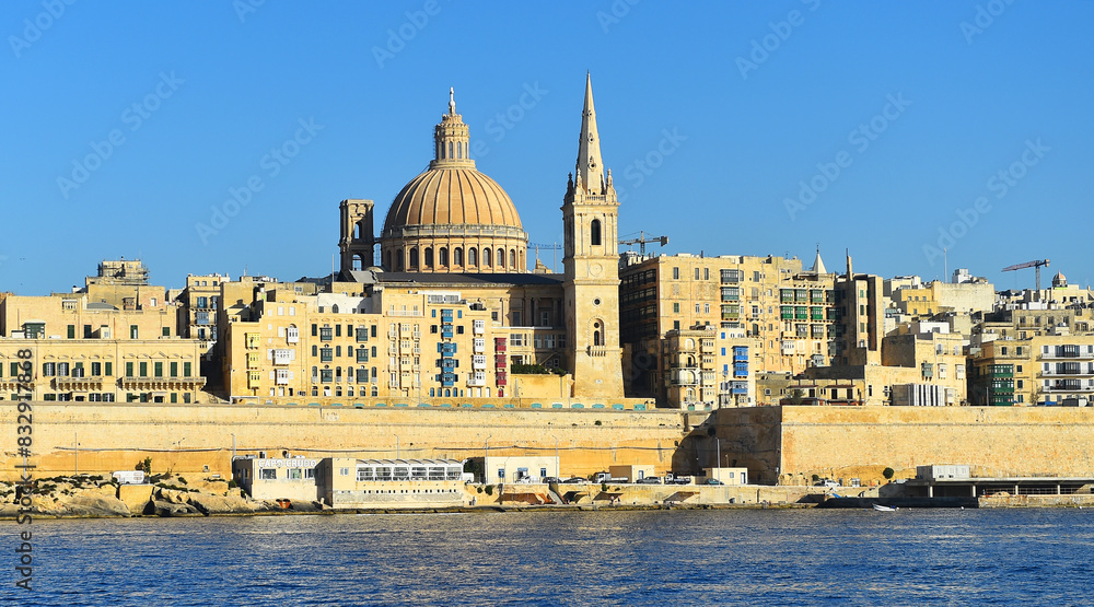 la ciudad de La Valleta en Malta