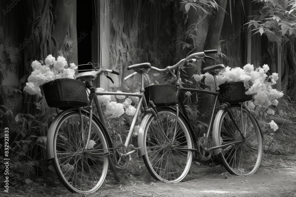 Vintage bicycles - Generative AI