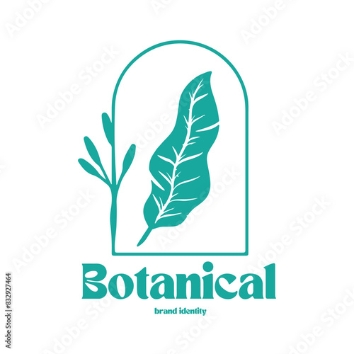 botanical logo design for graphic designer or flower store identity
