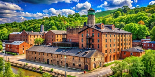 Picture of Buffalo Trace Distillery in Frankfort, KY, a National Historic Landmark established in 1787 photo