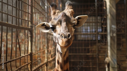 Giraffe from the Rothschild family found in a zoo photo