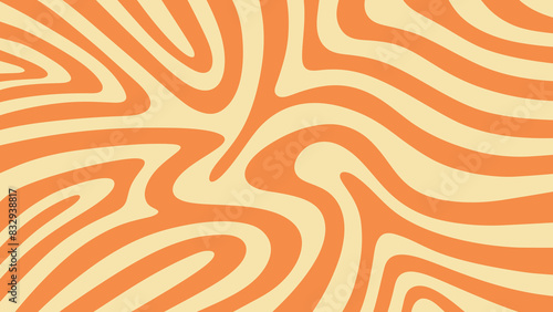 background orange waves abstract pattern