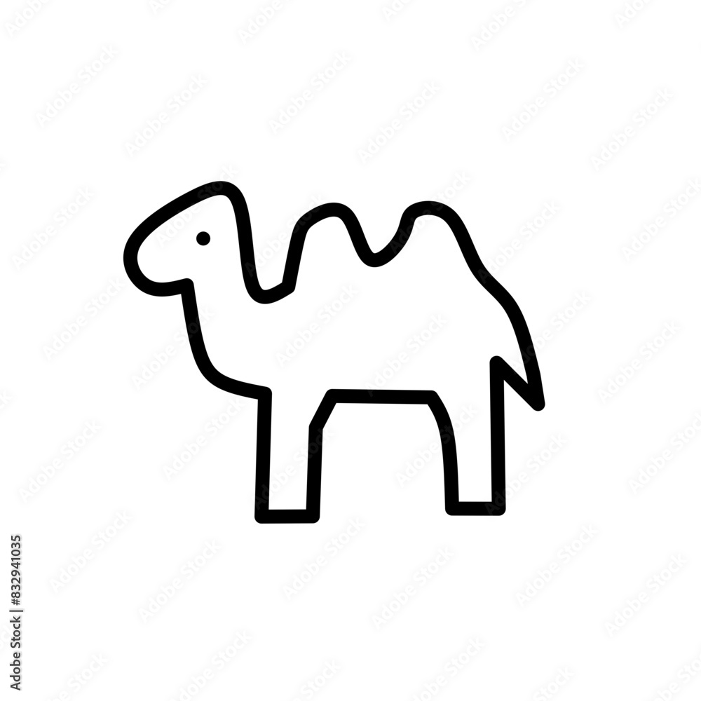 Set of thin line animals Icons. Vector illustration Set of thin line animals Icons. Vector illustration