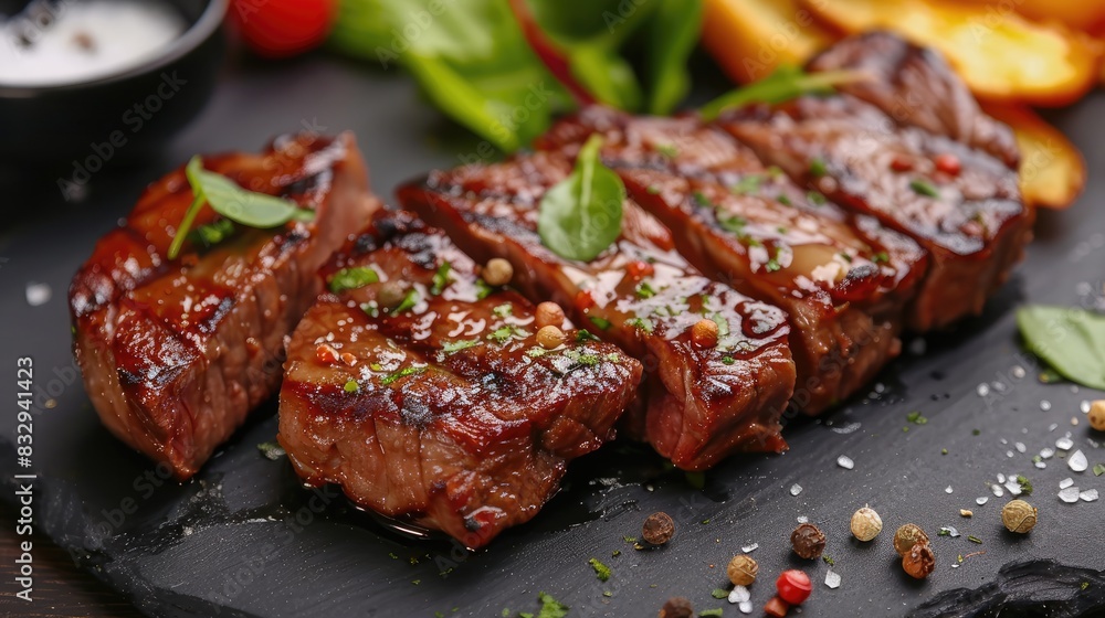 Cuisine of beef that has been fried Cuisine of beef that has been fried
