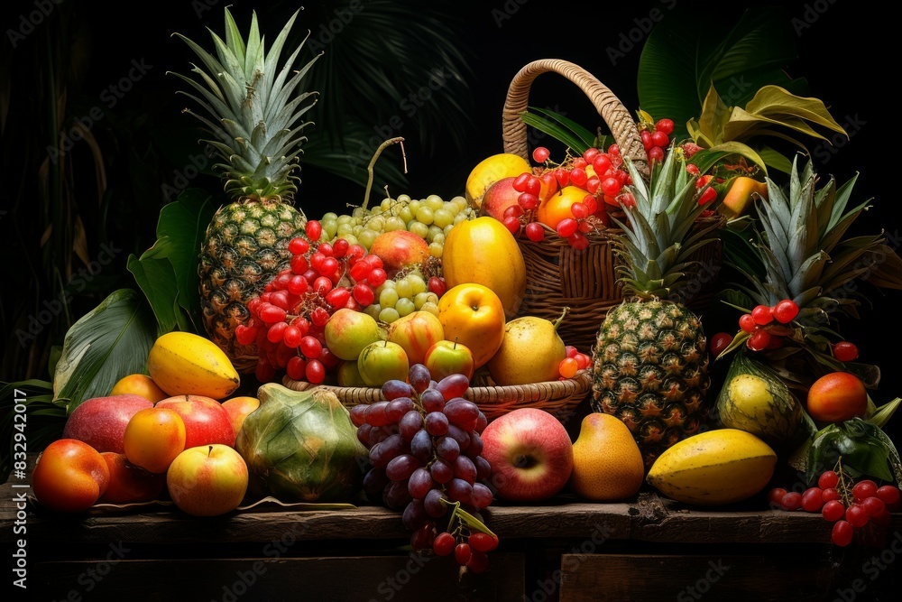 Tropical fruits - Generative AI Tropical fruits - Generative AI