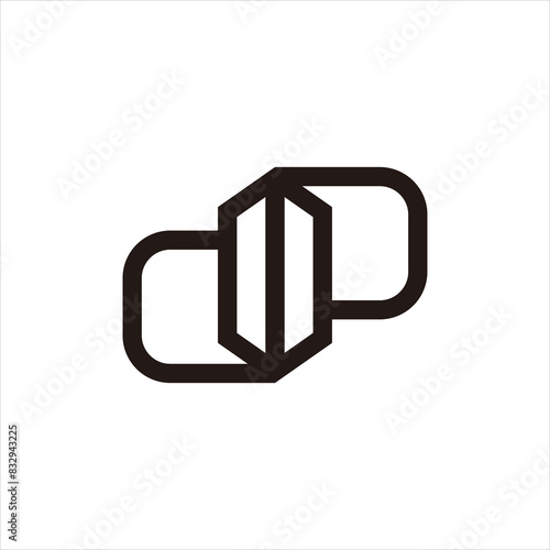 The DP PD logo is a unique modern style building in black