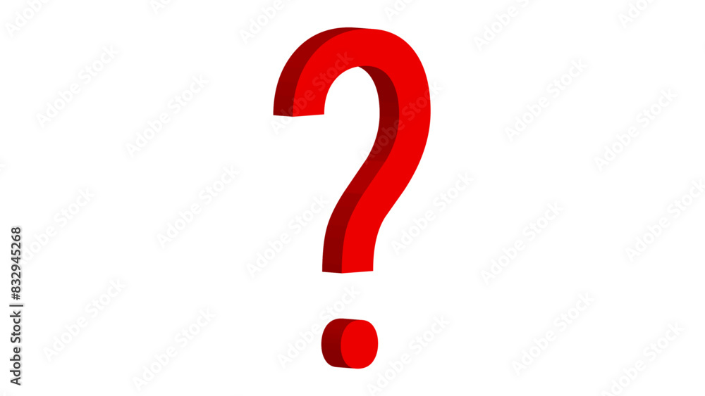 3d Red Question Mark, Sign Of Interrogation Mark, Sign, Symbol. Vector Illustration. 3d Red Question Mark, Sign Of Interrogation Mark, Sign, Symbol. Vector Illustration.