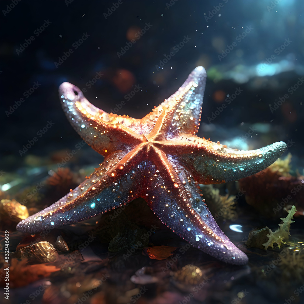 Beautiful Star Fish HD Quality Realistic AI Image Beautiful Star Fish HD Quality Realistic AI Image