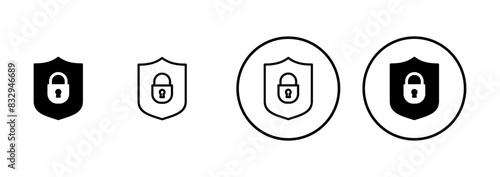 Security icon vector isolated on white background. protection icon. privacy. vpn