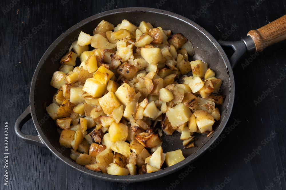 rustic pan fried potatoes