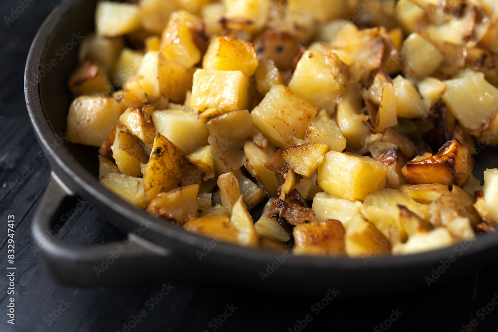 rustic pan fried potatoes
