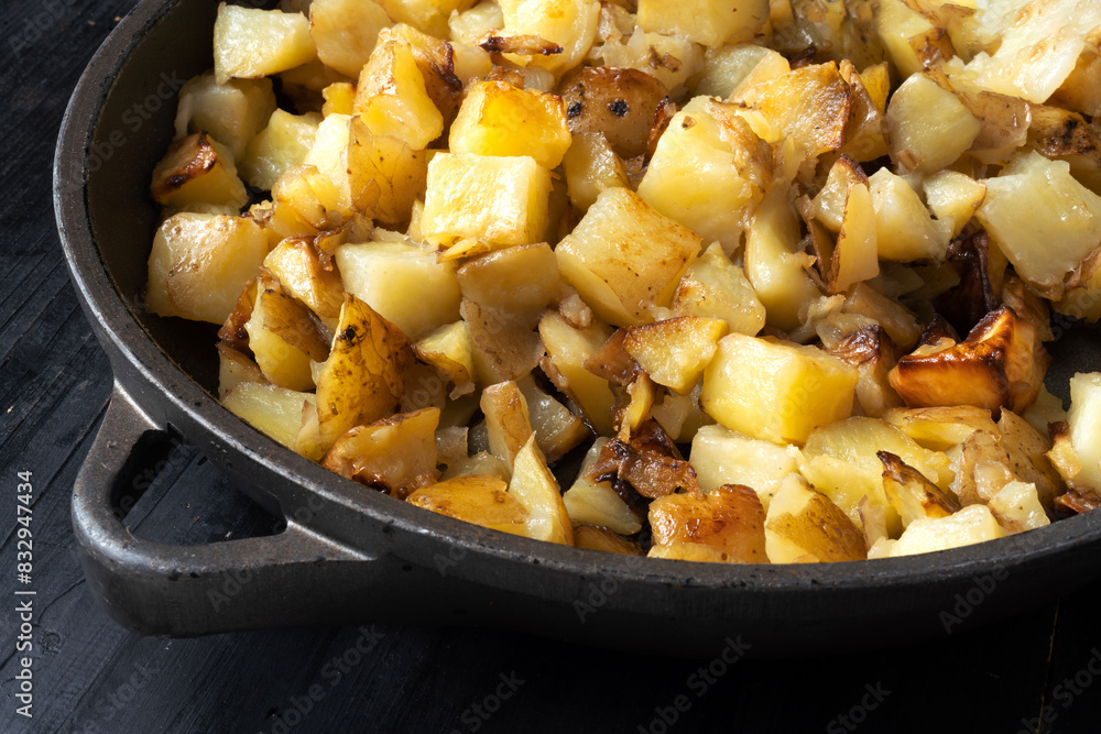 rustic pan fried potatoes